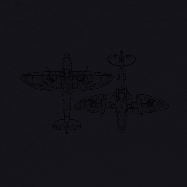 Submarine Spitfire MKXIV by OneCuriousChip